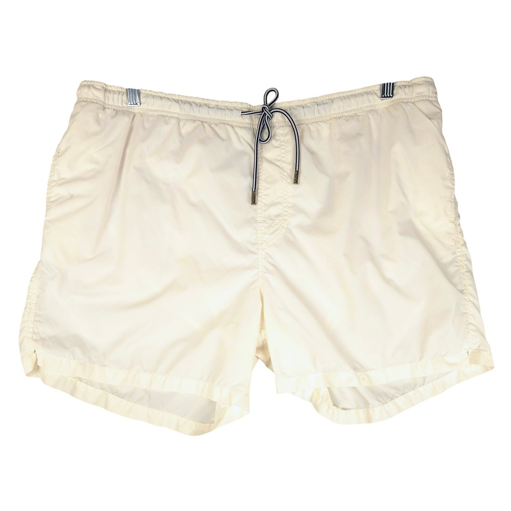 MC2 Saint Barth Mens Swim Trunks White Board Shorts XXL Luxury Beachwear